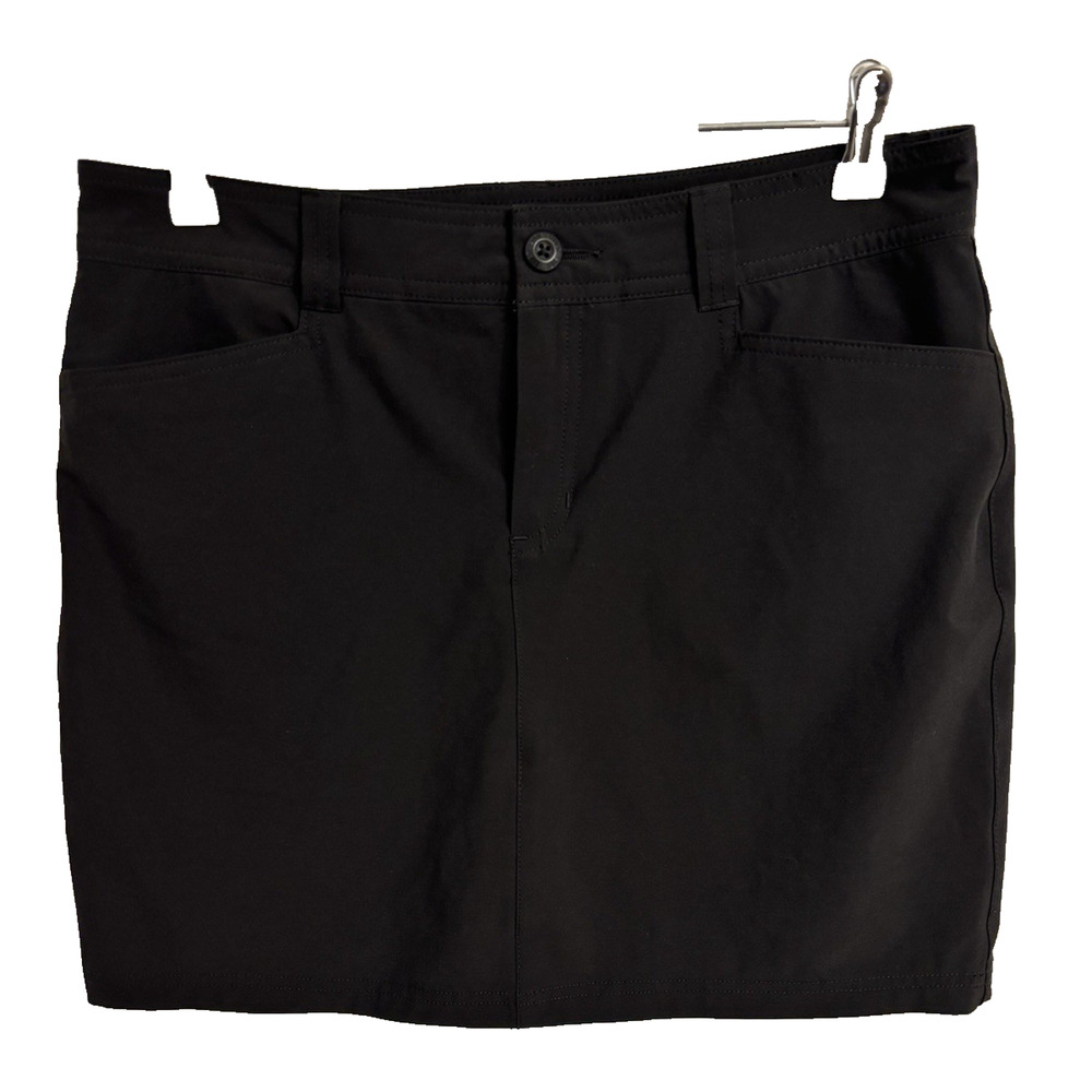 Eddie Bauer Womens 8 Black Skort Hiking Active Athleisure Golf Outdoors Gorpcore